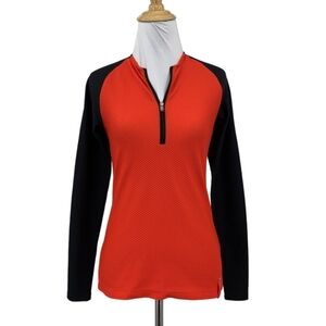 Lauren Ralph Lauren Red and Black Long Sleeve Top